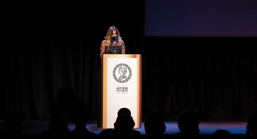 AmelIa Amezcua, directora de Fuden, durante su intervención en el Festival de Cortos Hygeia